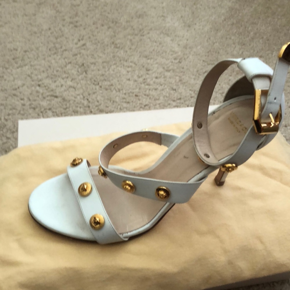 Versace white sandals